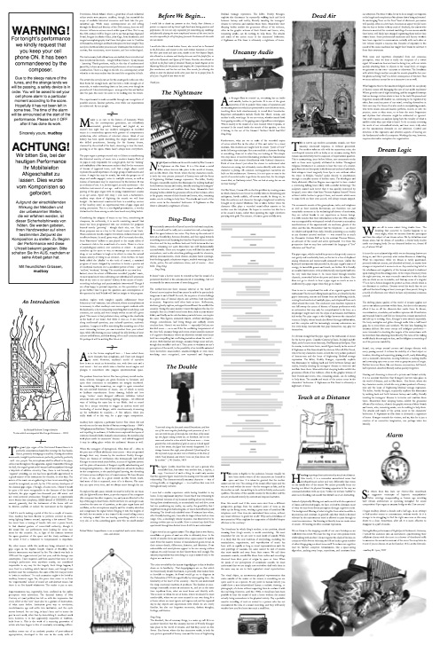 mudboy's Night Eyes Broadsheet
